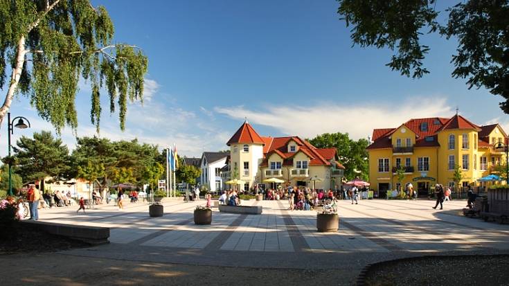 Die Promenade im Ostseebad Karlshagen auf Usedom
